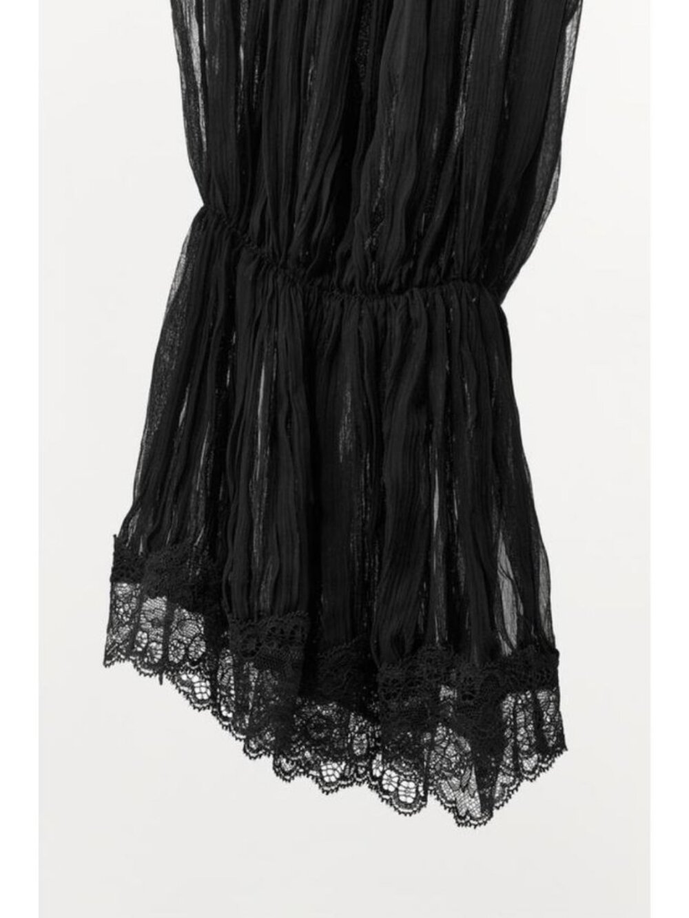 ZARA PLEATED LACE BALLOON PANTS - Picture 6 of 6